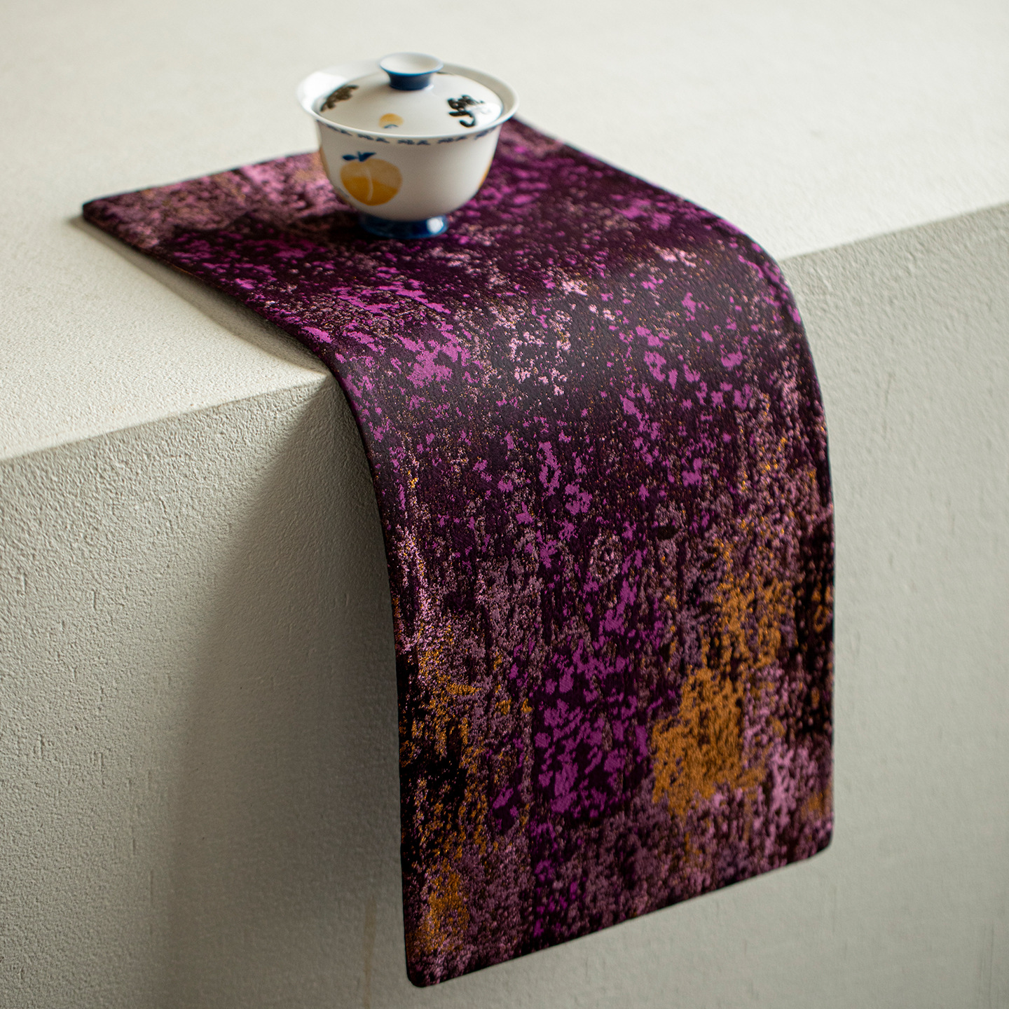 Large Thickened Double-Sided Tea Mat High-End Light Luxury Tablecloth Table Runner Home Waterproof Heat Insulation Mat Tea Ceremony Accessories