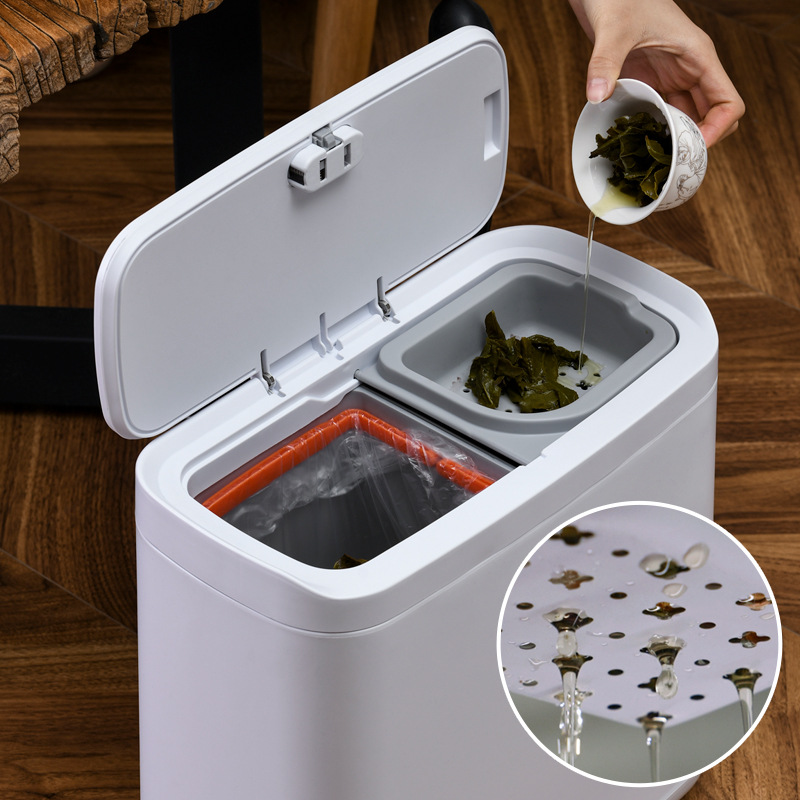 Эластичный чехол для чайного ведра, ведро для чайных остатков, мусорное ведро для офиса, мусорное ведро для влажного и сухого разделения