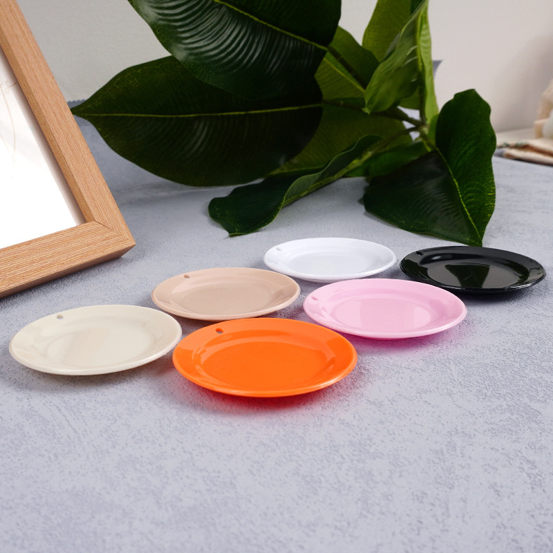5cm mini simulation small plate diy miniature food play scene doll house children's play kitchen toy accessories