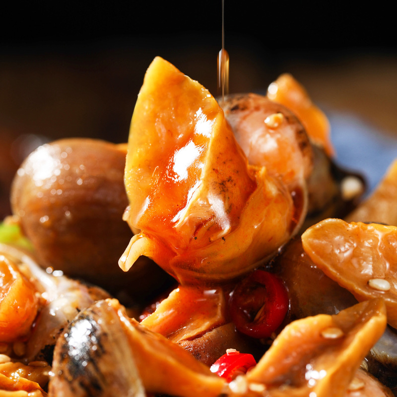 Wife's Feet, Spicy Abalone Meat, Spicy Abalone, Snails, Small Seafood, Cooked Food, Ready-Made Conch, Internet Celebrity Cat's Eye Snails
