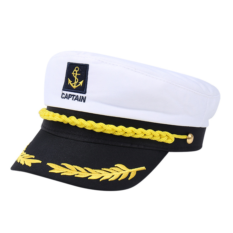 All saints carnival cos professional hat headband navy captain sailor hat children stage party police hat