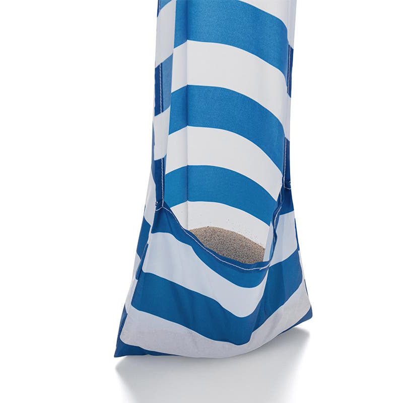 Beach Umbrella Outdoor Umbrella Cross-Border Stripe Large Outdoor Casual Umbrella Four-Corner Beach Sunshade Umbrella Customized