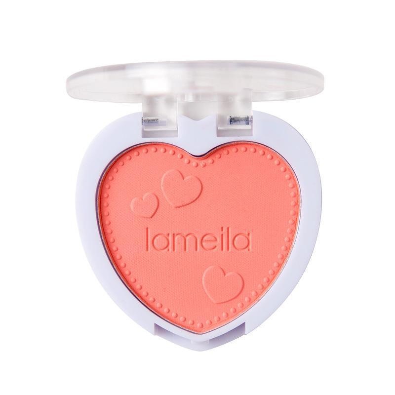 Lamela Student Blush Palette Nude Makeup Contouring Single Color Beginner Women Single Color Heart Blush