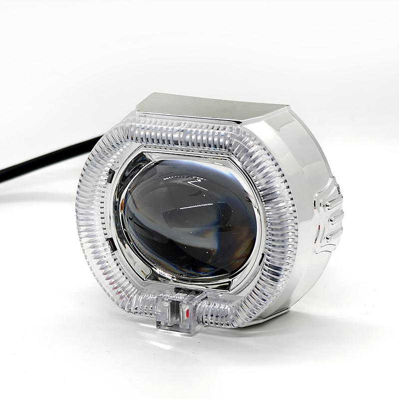 2.5 inch motorcycle electric car led universal built-in headlight angel eye demon eye lens near and far spotlight