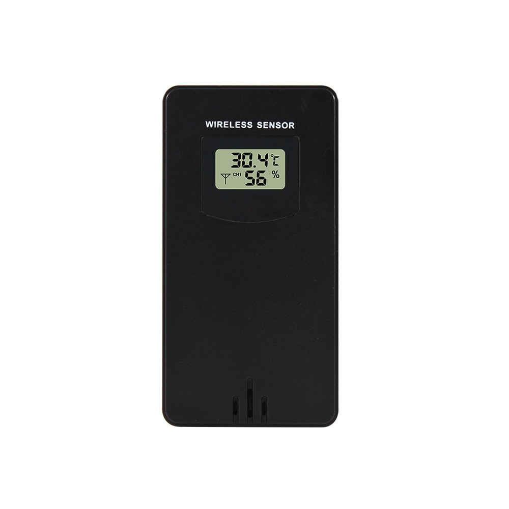 Fanjuku Temperature and Humidity Wireless Sensor Outdoor Temperature and Humidity Measurement Digital Display Weather Clock Accessories
