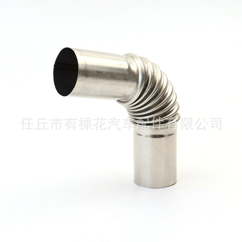 Parking heater 13cm elbow stainless steel threaded bellows joint exhaust smoke exhaust pipe pipe fittings
