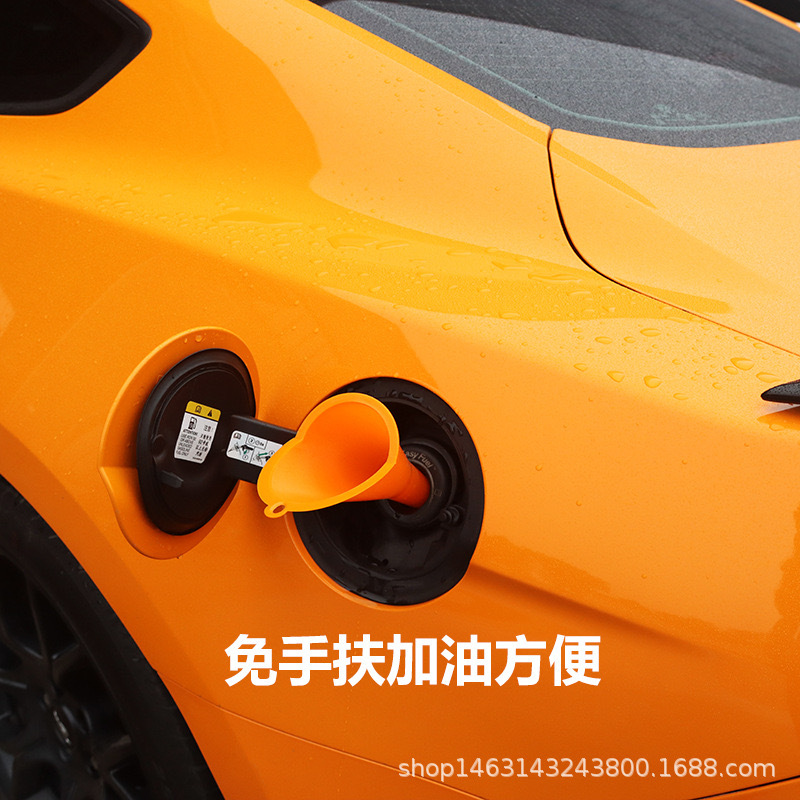 Hand-free small caliber fuel funnel plastic funnel long mouth with oil fuel treasure additive for motorcycle