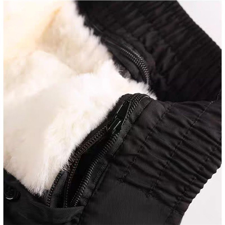 Factory wholesale labor protection leather pants fur integrated sheepskin leather pants warm cold-proof wool leather pants