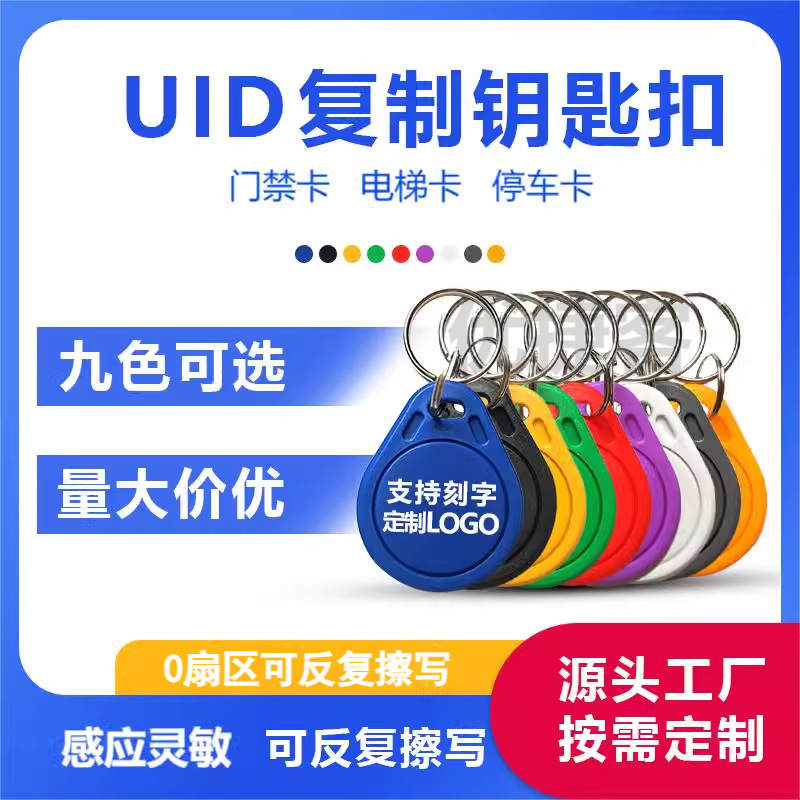 UID карта IC карта с возможностью копирования, карта доступа, ключевой брелок для жилой недвижимости, многократно стираемая ID карта