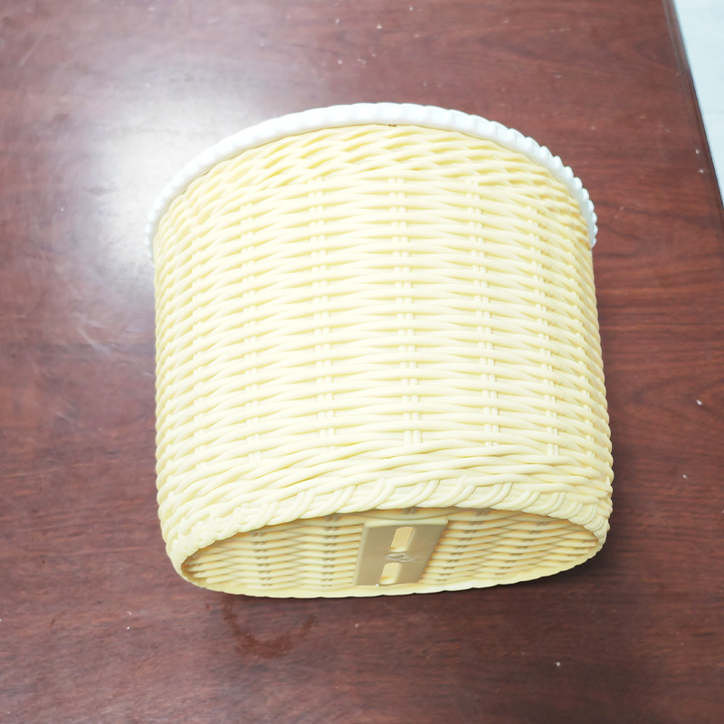 Cross-Border Injection Molded Car Basket Retro Style Children's Car Basket Children's Three-Wheel Scooter Basket Accessories Foreign Trade Wholesale