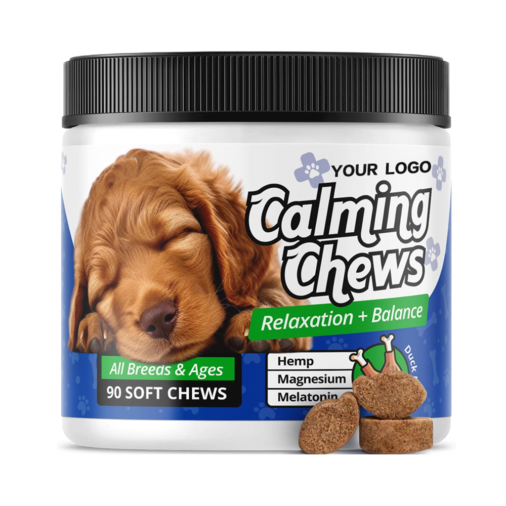 Cross-Border Best-Selling Pet Soothing Chewable Tablets Soft Granules Soft Chewables Amazon Tk Hot-Selling Popular New Product Nutrition