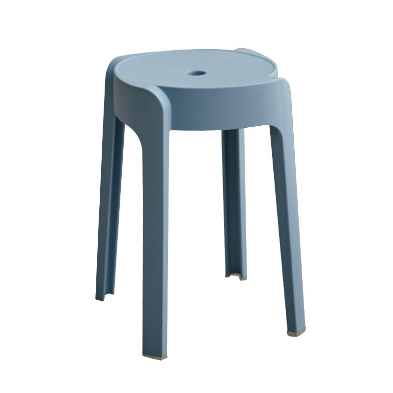 Thickened Plastic Stools for Home Use, Stackable Dining Table Benches, Comfortable Chairs for Long Periods of Sitting, Windmill Stools, Plastic Round Stools