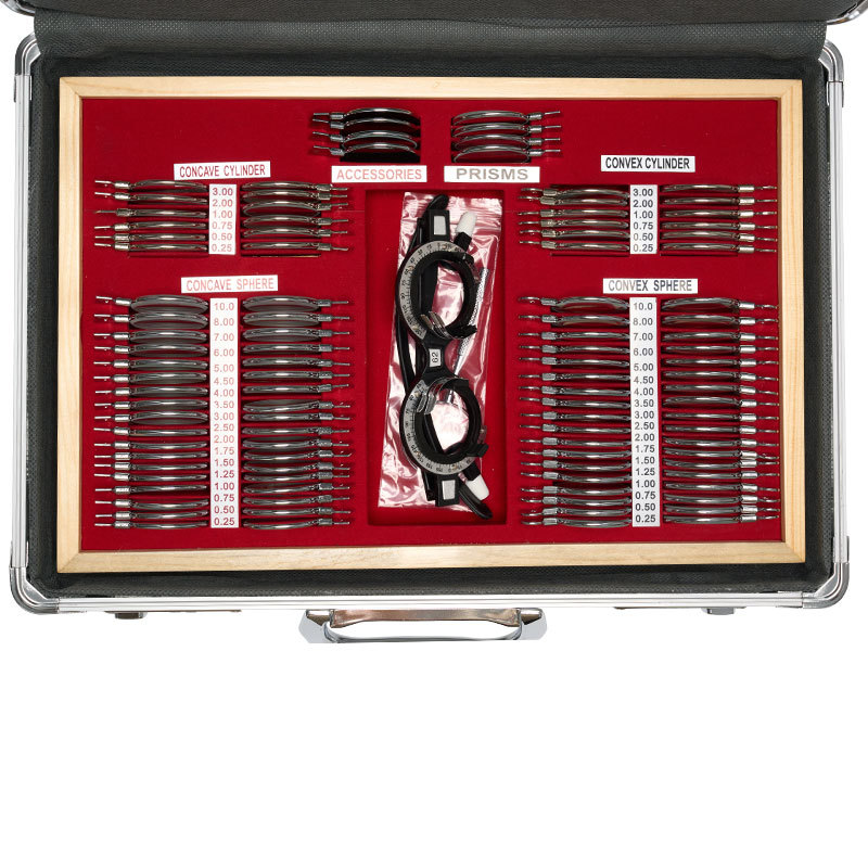 Optometry Lens Box Js-104 Export Metal Insert Box Trial Lens Box Glasses Metal Ring Optometry Insert