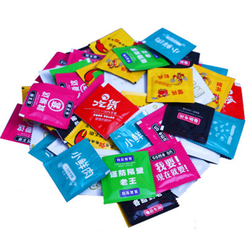 0.6g Thickened Disposable Gloves Separate Packaging Food Catering Fried Chicken Lobster PE Gloves Creative Print log