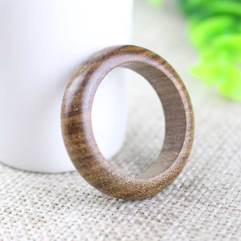 Sandalwood Ring Running Ring for Men and Women Ring Beads Accessories Ebony Rosewood Tanabata Valentine's Day Gift