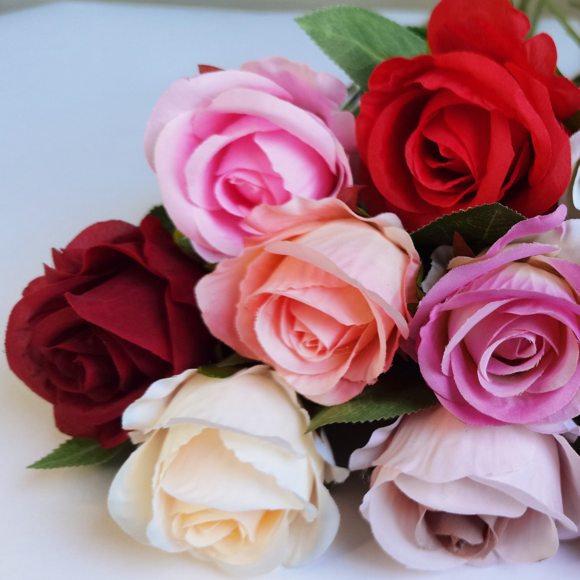 Artificial Rose Single Stem Rose Valentine's Day Home Wedding Artificial Flower Fake Flower Artificial Touch Velvet Rose