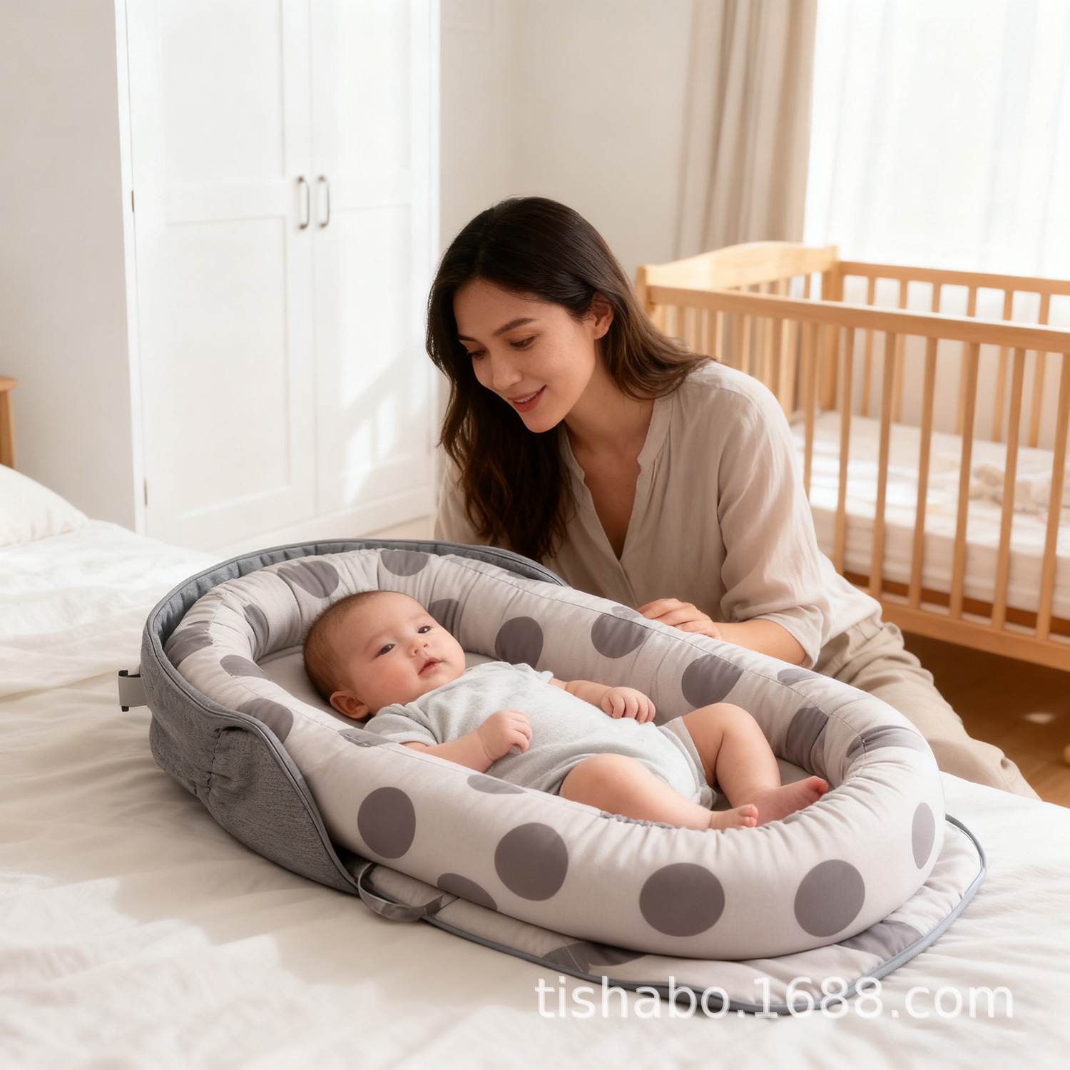 Factory Customized Cross-Border Folding and Washable Crib Mid-Bed Cotton New Travel Portable Luggage Baby Mattress