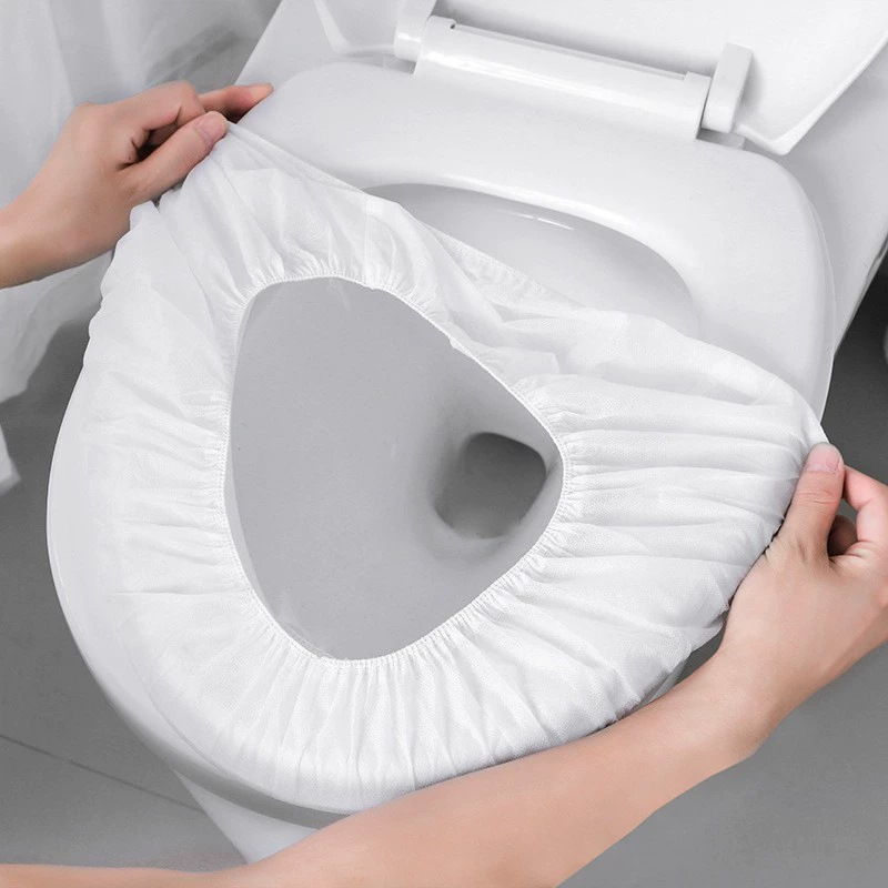 Disposable Toilet Covers Individually Packaged, Waterproof and Breathable, Specially Designed for Hospitals, Hotels and Guesthouses, Portable Travel Toilet Covers