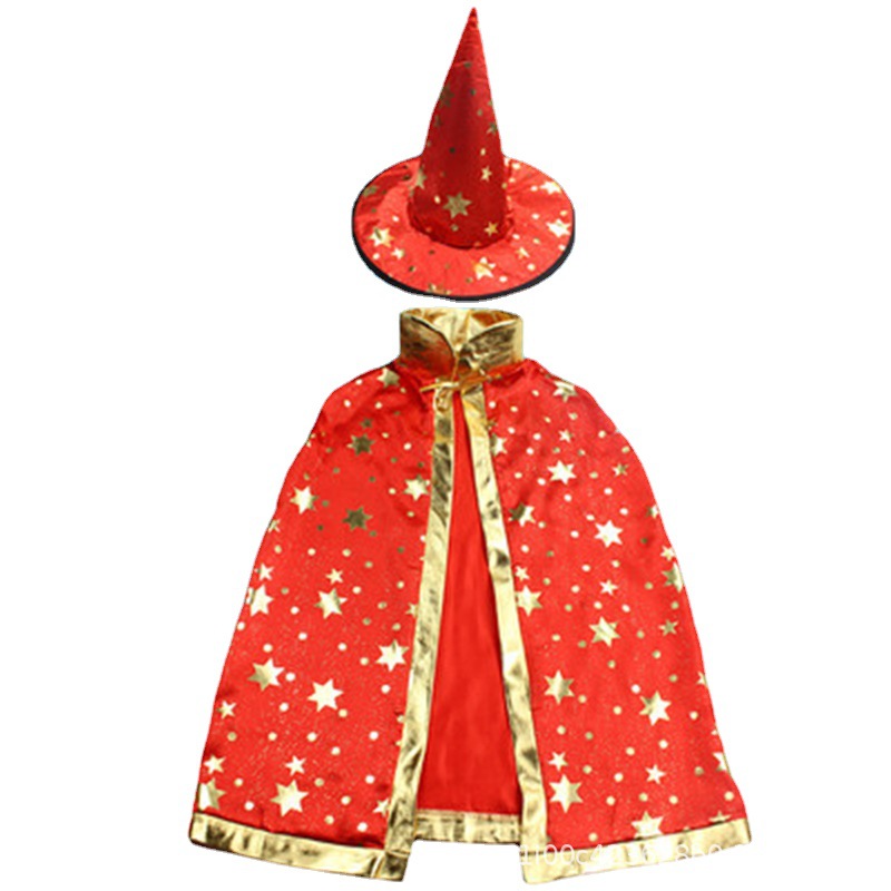 In stock Halloween cloak five-star cloak cosplay cloak children's ball costume performance clothing factory direct sales