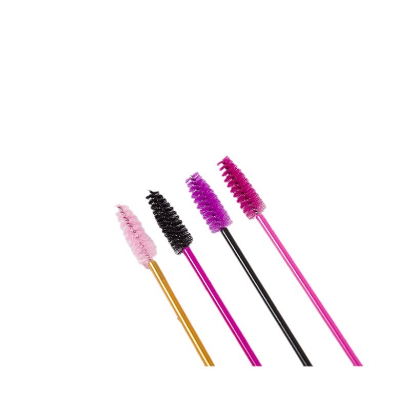 Colored Crystal Rod Eyelash Comb Portable Eyebrow Comb Spiral Eyelash Brush Cross-Border Wholesale Grafting Eyelashes Beauty Tools