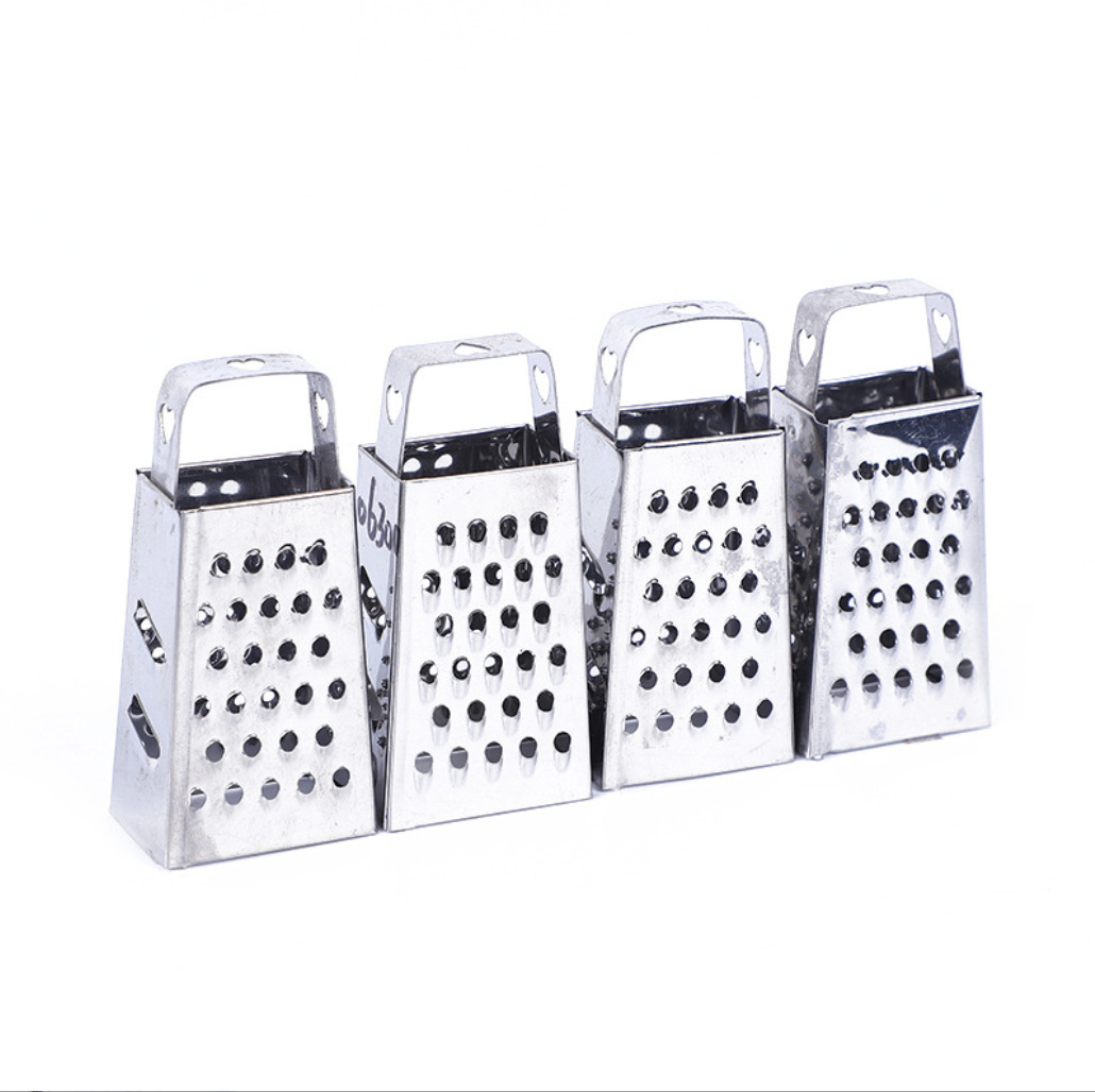 3.5-inch mini heart-shaped steel handle Planer mini stainless steel four-sided planer cheese cheese grater