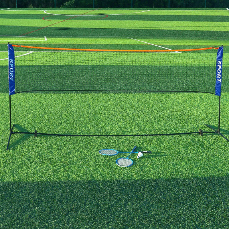 Outdoor Portable Badminton Net Frame 3m / 4m / 5m / 6m Foldable Mobile Standard Competition Badminton Net