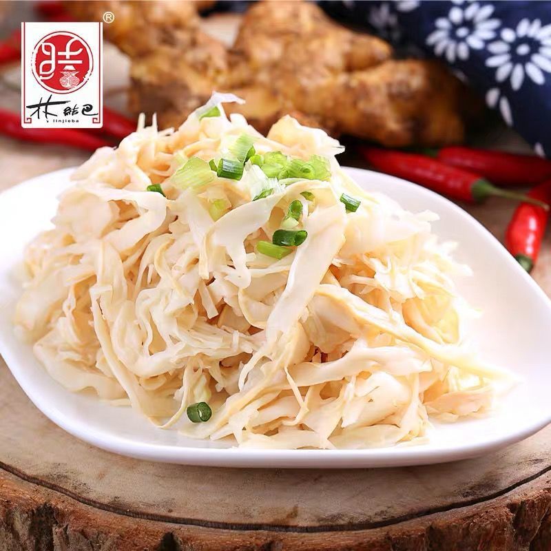 Linjeba Glutinous Rice Bamboo Shoots 250g Hunan Specialty Hand-Peeled Fresh Bamboo Shoots Hotel Semi-Finished Catering Ingredients