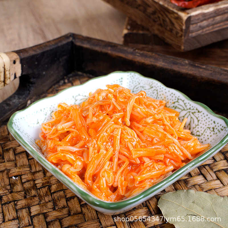 Enoki Mushroom Specialty Spicy Enoki Mushroom Factory Wholesale Supports One-Piece Distribution