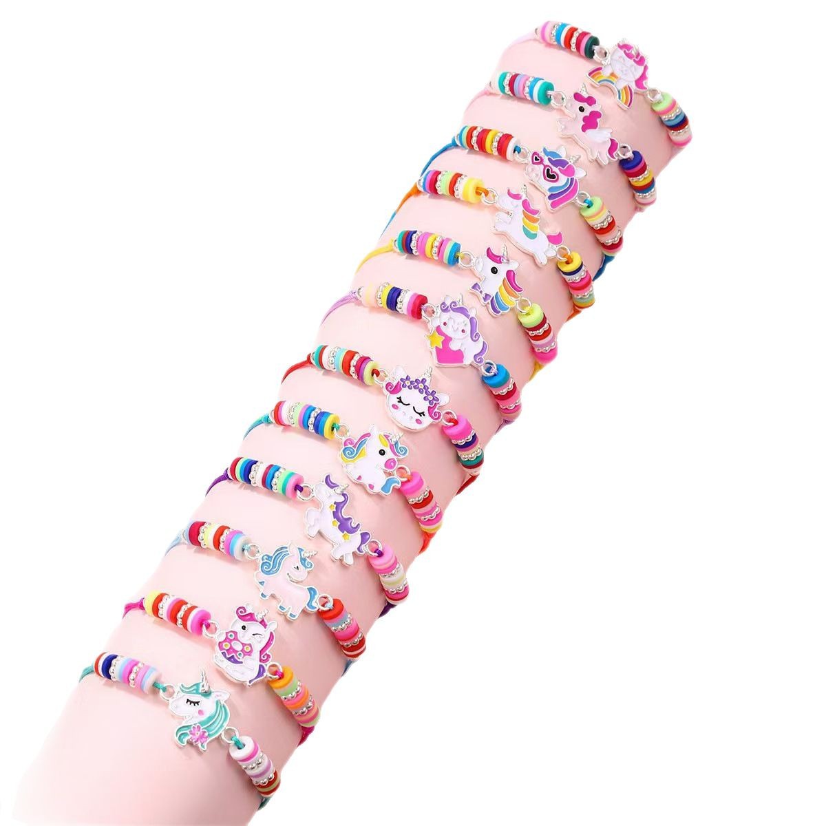 Amazon Cartoon Drip Oil Accessories Woven Adjustable Children's Friendship Gift Bracelet Manufacturer Wholesale Cute Hand Rope Handmade