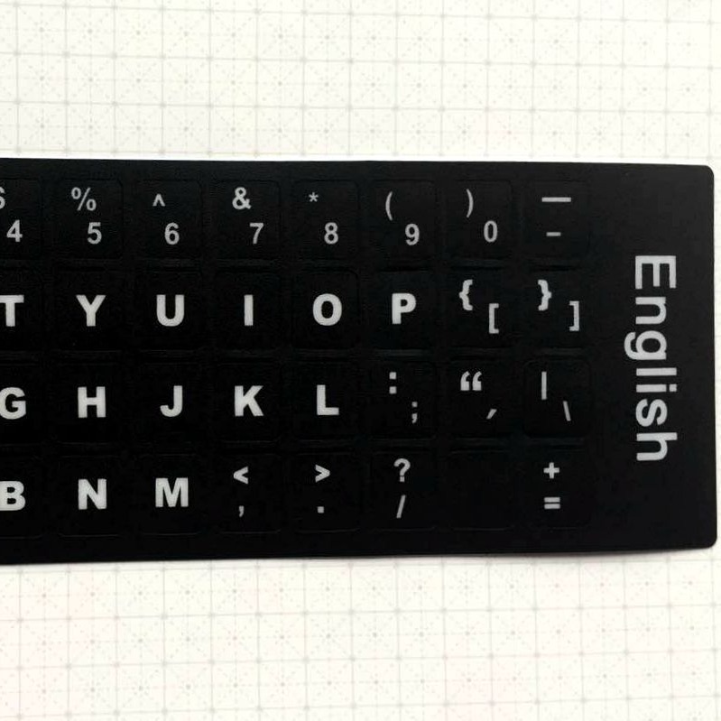 Russian French Arabic English Language Keyboard Stickers Computer Frosted Button Stickers Alphabet Stickers