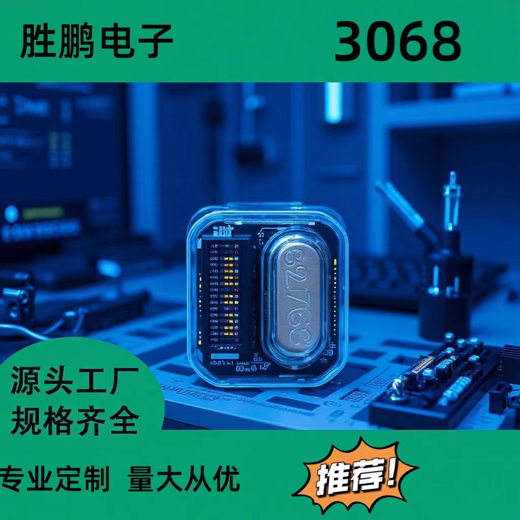 Crystal Oscillator 3068 Direct Sales from the Manufacturer, Low Power Consumption, Small S Mini Patch 32.768K 12.5P.F 20 Ppm