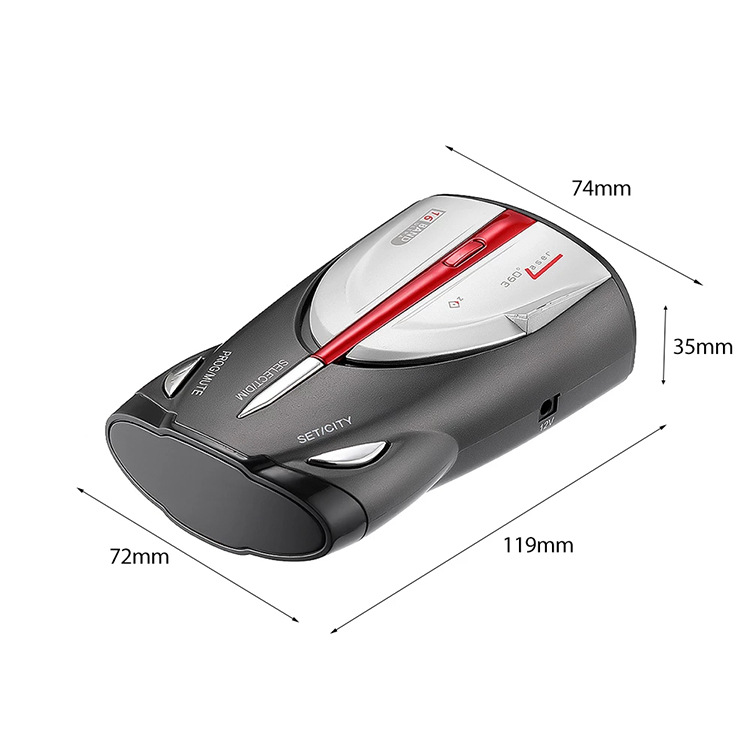 In stock XRS9880 foreign trade electronic dog car electronic dog mobile radar speedometer Chinese and English Russian