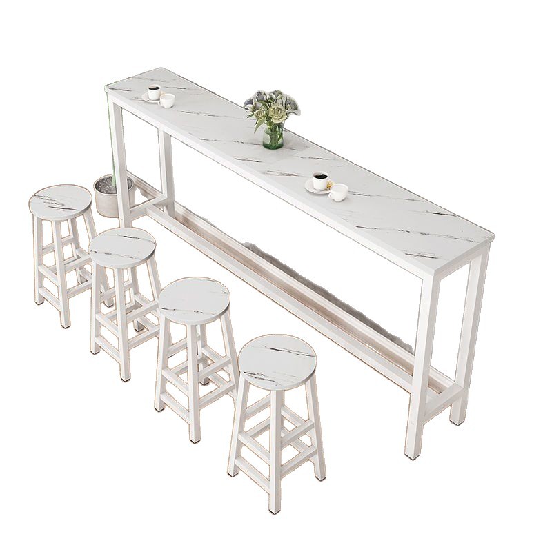Wall-Mounted Bar Table, Home Balcony Bar Table, High Bar Table, Rental House Long Table, Bar Table and Chairs, Commercial