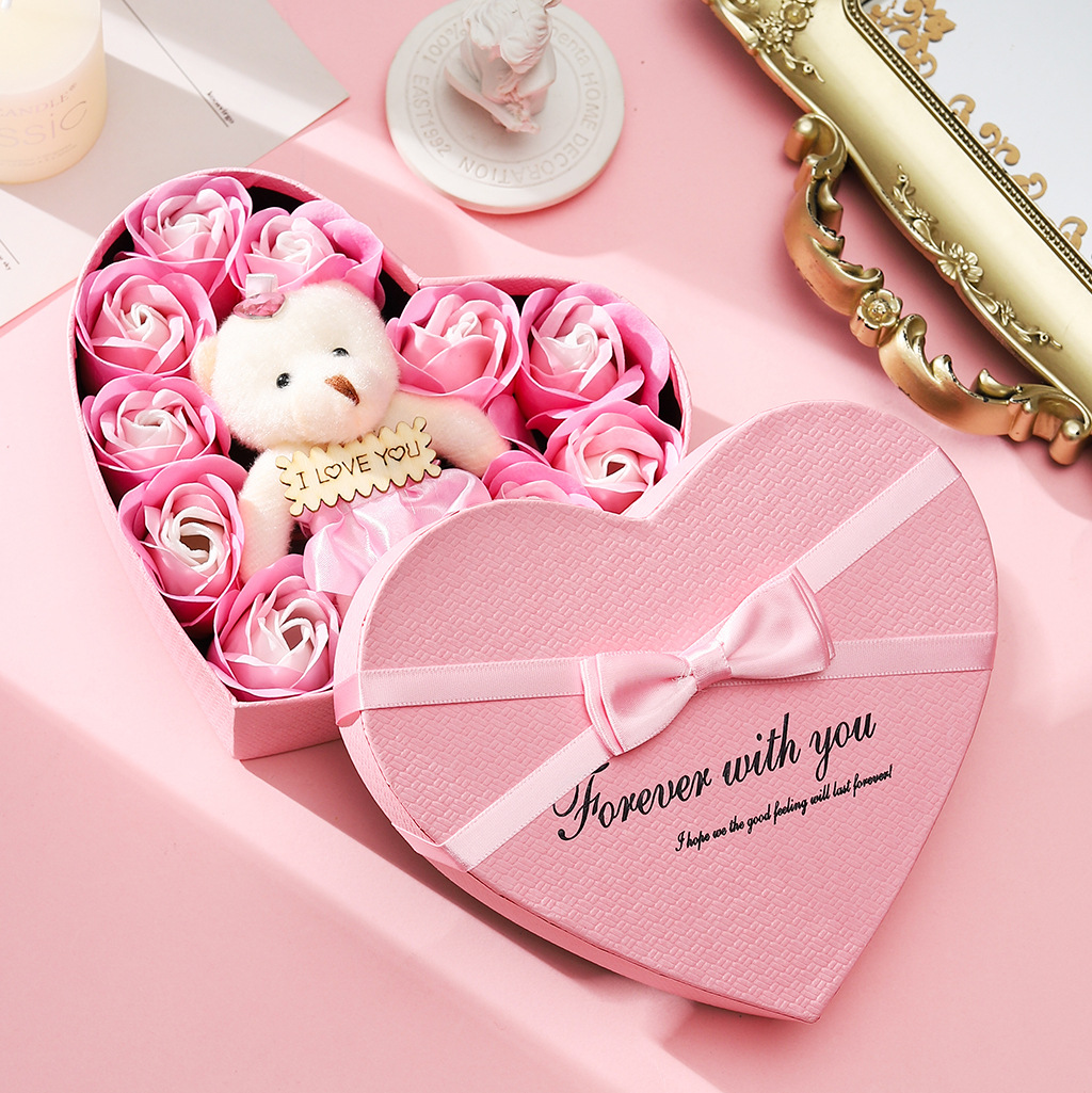 Mini bouquet eternal flower soap flower graduation season cross-border gift Valentine's Day gift decoration love rose box