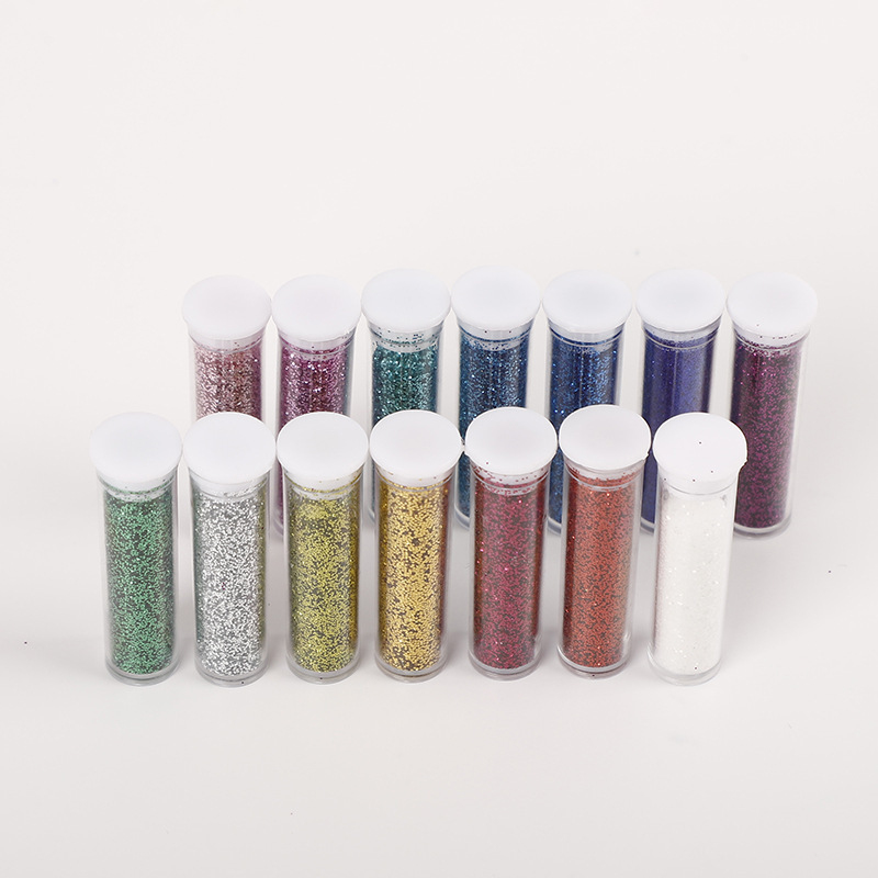 Factory supply 1-2g bottled glitter powder glitter gold powder sequins diy glitter toy sand painting powder glitter powder