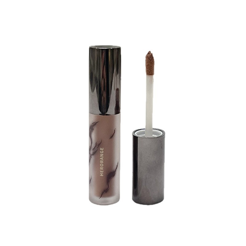 Herorange Matte Lip Glaze with Soft and Intense Desire, Moisturizing Lip Mud with Long-Lasting Color, Women's Lipstick Set