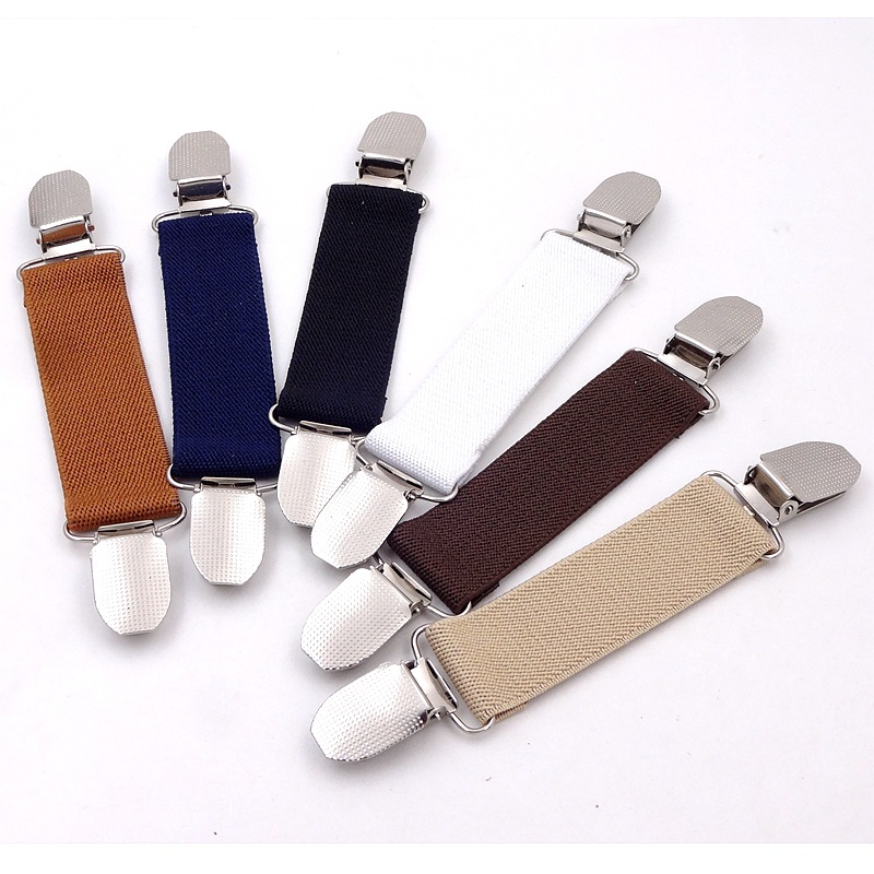 Cross-Border Supply of Boys and Girls Gloves with Non-Slip Straps, Children's Elastic Glove Clips, Universal Polyester Silk Material in Stock