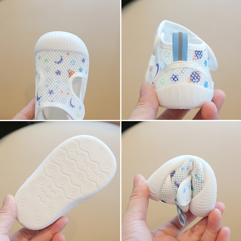 Baby Soft-Soled Mesh Toddler Shoes, Summer Fashionable and Breathable Shoes for Boys and Girls, Infant Shoes for Kidsren Aged 1-3 Years Old