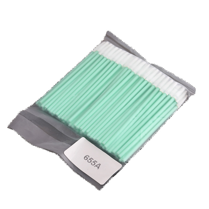 655A polypropylene Rod dust-free cleaning cloth cotton swab lens printer soft pointed wiping stick wholesale manufacturer