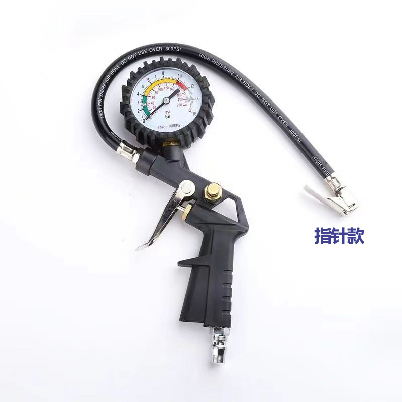 New High-precision Tire Pressure Gauge Air Pressure Gauge Digital Display Pressure Measurement Car Tire Pressure Oil Soaking Tire Pressure Gauge Inflator Gauge