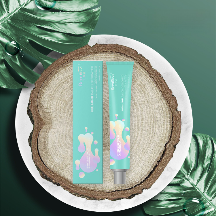 Hazelnut Gray-Brown Plant-Based Hair Dye, Bleach-Free Hair Dye, Hair Salon Dye Cream, Home Use to Cover Gray Hair