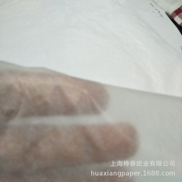 Oil wax paper translucent isolation lining moisture-proof paper clothing shoes and hats food vegetable and fruit packaging 21g wax paper