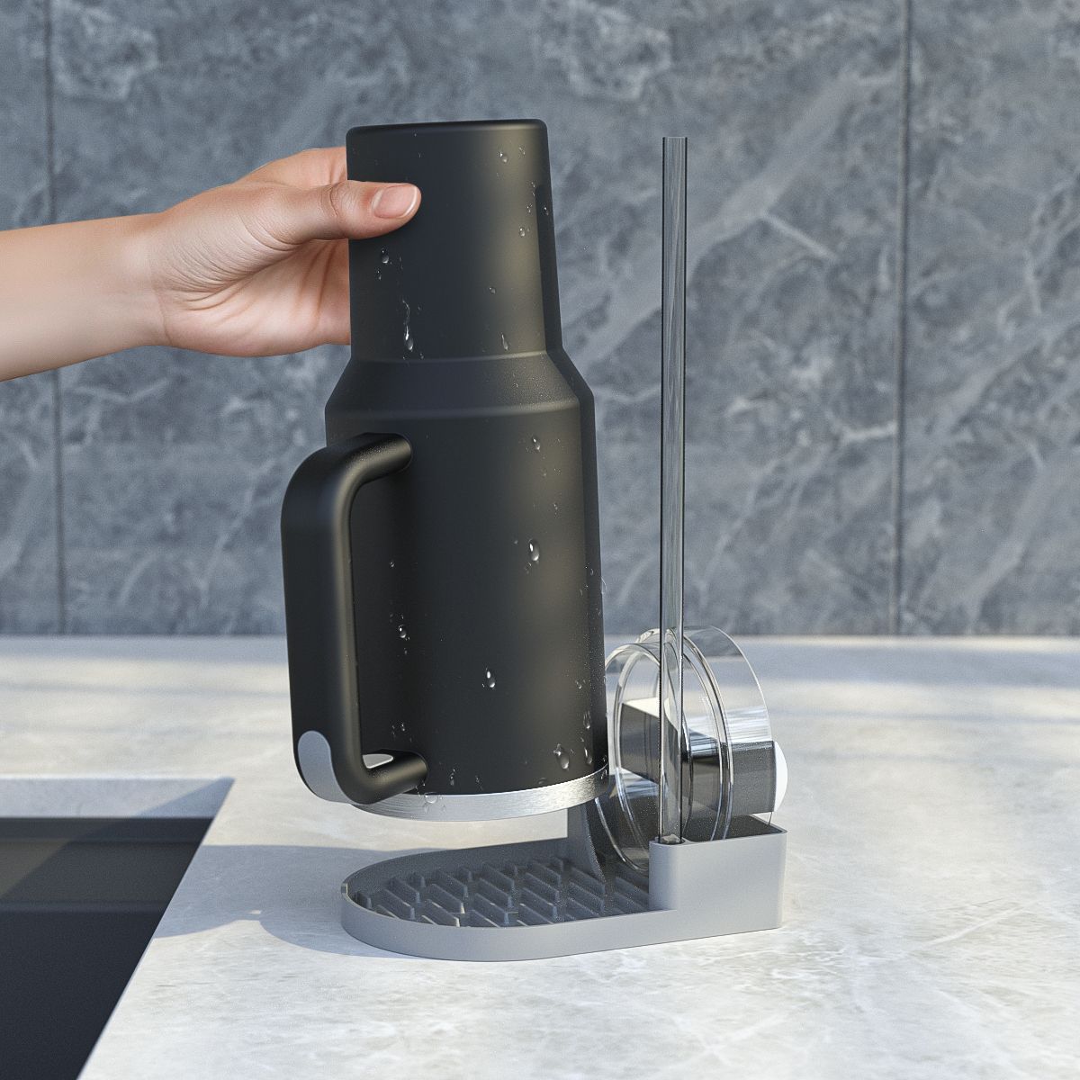 Cross-Border New Product Stanley Drain Rack Stanley Cup Drying Rack Ice Cup Thermos Cup Silicone Drain Rack