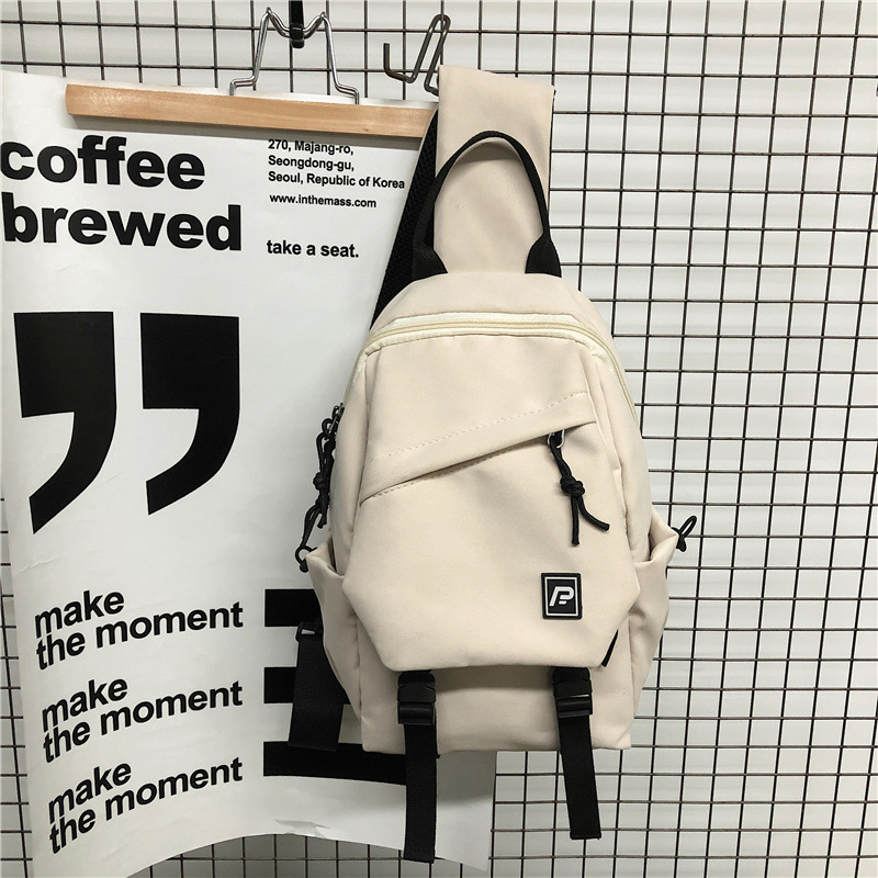 Chest Bag Trendy Men's All-match Casual Female Student Schoolbag Women's Bag Simple Sports Tooling Shoulder Crossbody Bag Pendant