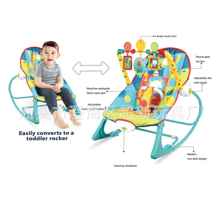 Factory direct newborn rocking chair baby music to coax sleep comfort recliner cross-border electric rocking chair wholesale