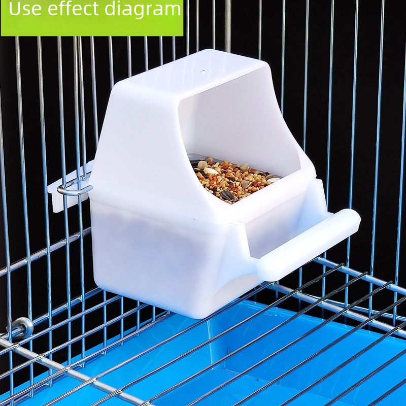 Budgerigar Food Box Feeder Peony Bird Pearl Food Cup Bird Cage Food Box Accessories Bugs Bird Cage Accessories