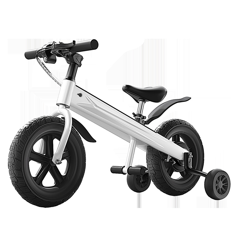 New Children's Bicycle with Electric Adjustable Speed, New Electric Children's Balance Bike for Boys and Girls