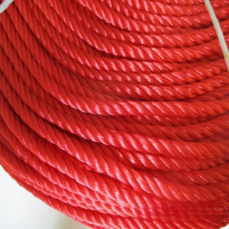 Nylon Rope, White Rope, Three-Strand Packing Strap, Packaging Rope, Red Rope, Rope for Hanging Lanterns, Hand-Woven Thin Rope