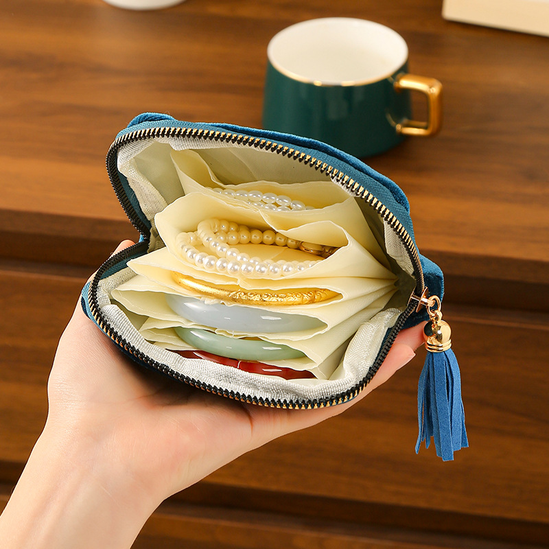 Jewelry Storage Bag, Hand Jewelry, High-End Exquisite Jewelry Bracelet Storage Bag, Business Trip, Portable and Durable Jewelry Bag