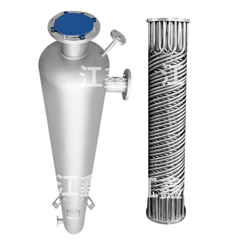 Threaded tube heat exchanger titanium heat exchanger spiral threaded tube hot-selling dust-free production heat exchanger